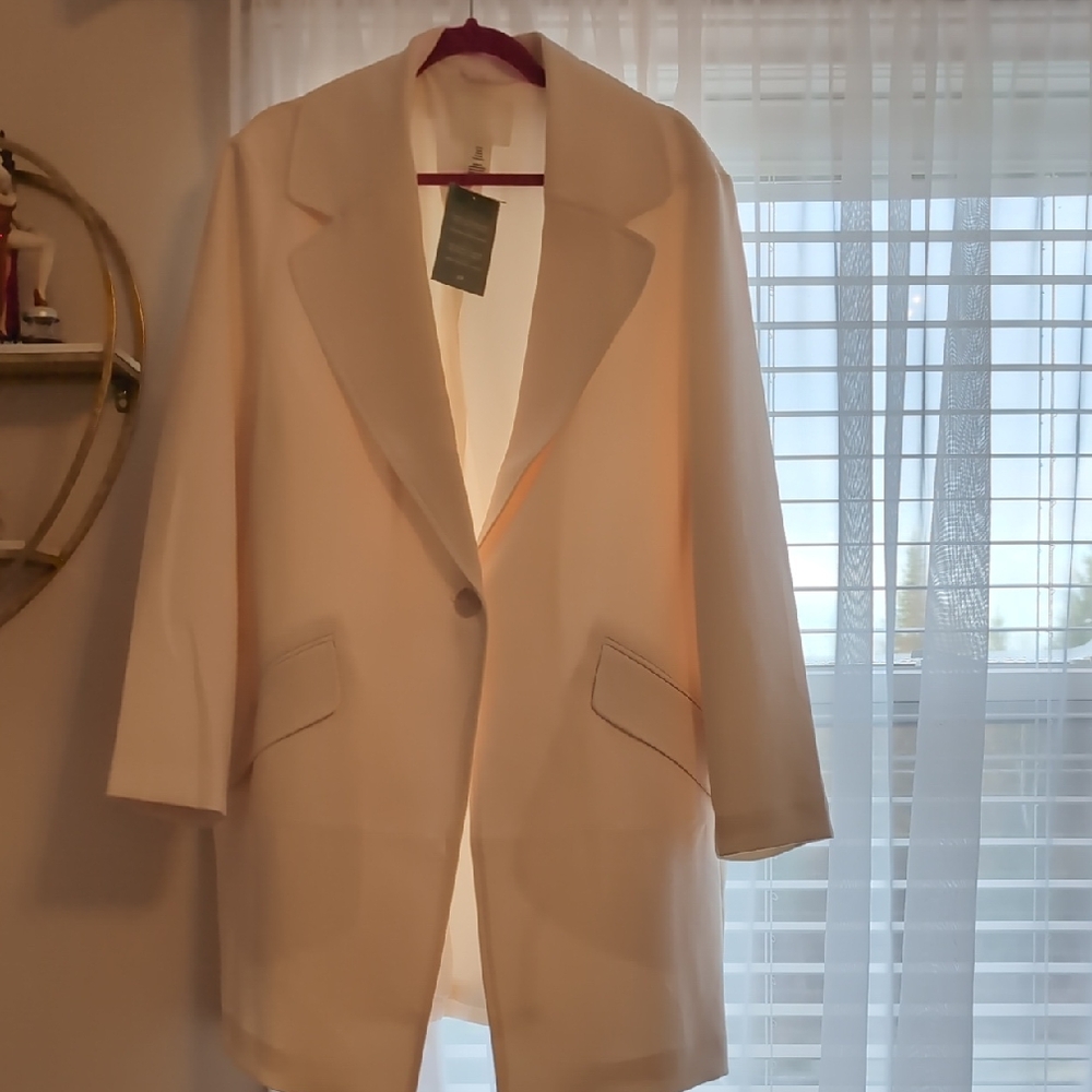 H&M Off-White Women's Blazer